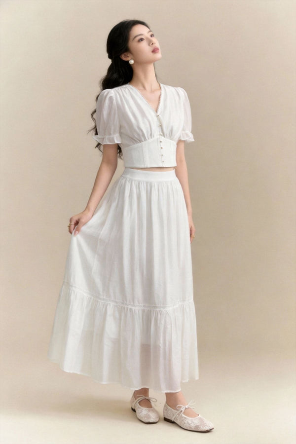 Lara Flared Tiered Skirt