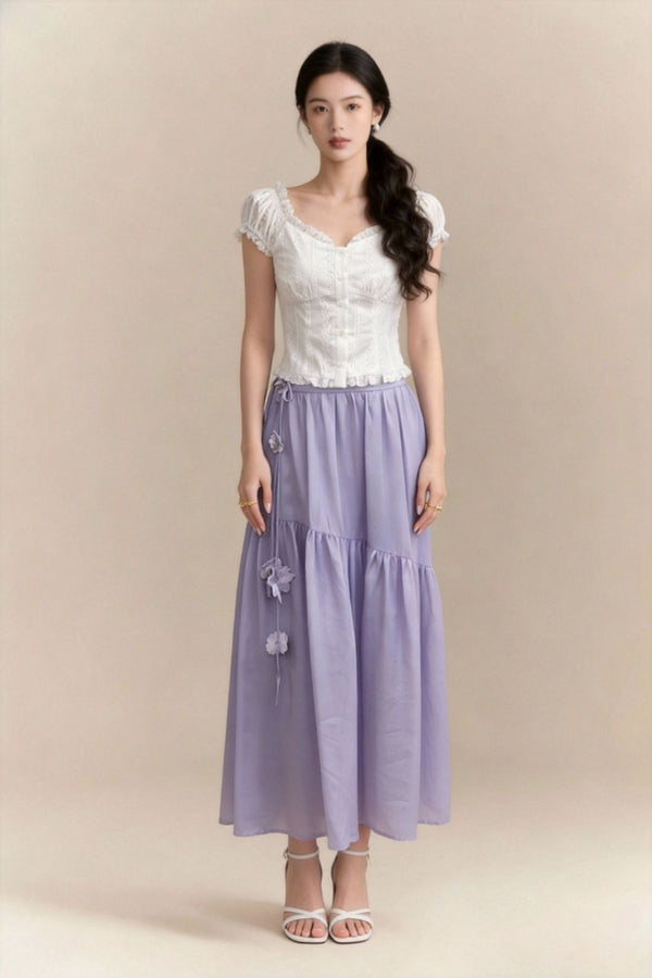 Lyra 3D Charm Tiered Skirt